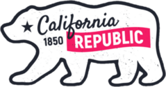 California Republic Bear Sticker