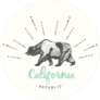 California Republic Vintage Emblem Sticker