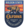 California State Emblem with Sunset Sticker