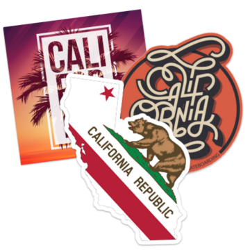 California Stickers and Decals | Free Shipping
