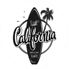 California Surfing Sticker