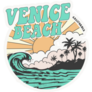 California Venice Beach Typography Sticker