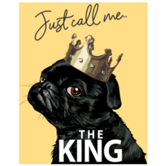 Call Me King Pug Sticker