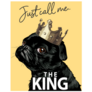 Call Me King Pug Sticker
