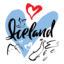 Calligraphic Iceland Sticker