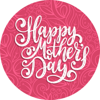 Calligraphic Inscription Happy Mothers Day Sticker