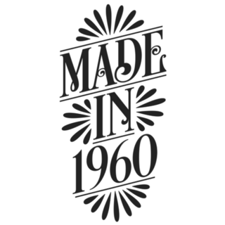 Calligraphy Lettering Made In 1960 Sticker