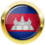 Cambodia Golden Badge Sticker