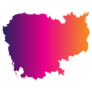 Cambodia Gradient Map Sticker