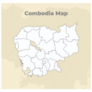 Cambodia Map Sticker