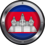 Cambodia Metal Badge Sticker