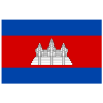 Cambodia National Flag Sticker