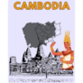 Cambodia Travel Poster Sticker