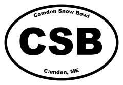 Camden Snow Bowl Oval Sticker