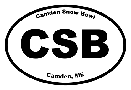 Camden Snow Bowl Oval Sticker