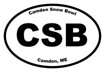 Camden Snow Bowl Oval Sticker