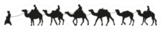 Camel Caravan Silhouette Illustration Sticker