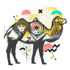 Camel Tattoo Art Ancient Egypt Pharaoh Sticker