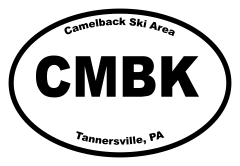 Camelback Ski Area Oval Sticker