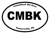 Camelback Ski Area Oval Sticker