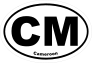 Cameroon Cm Oval Sticker
