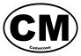 Cameroon Cm Oval Sticker