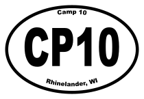 Camp 10 Oval Sticker