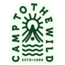 Camp To The Wild On Green Sticker