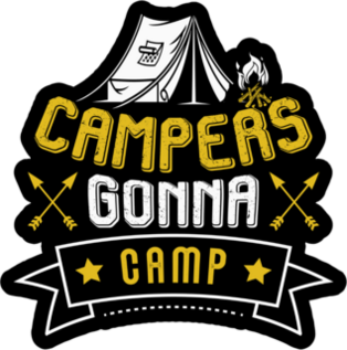Campers Gonna Camp Sticker