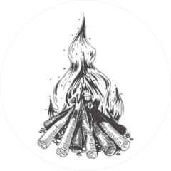 Campfire Illustration Sticker