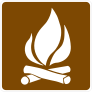 Campfire Sign Sticker