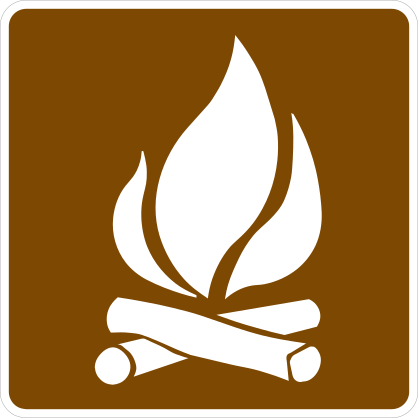 Campfire Sign Sticker