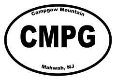 Campgaw Mountain Oval Sticker