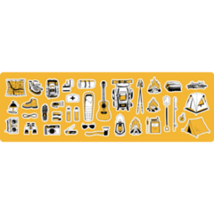 Camping Backpacking Sticker Sheet 