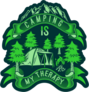 Camping Is My Therapy Sticker