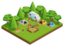 Camping Isometric Sticker
