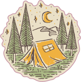 Camping Nature Adventure Illustration Vector 
