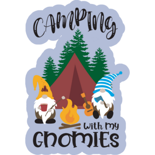 Camping With My Gnomies Sticker