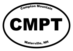 Campton Mountain Oval Sticker