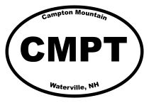 Campton Mountain Oval Sticker