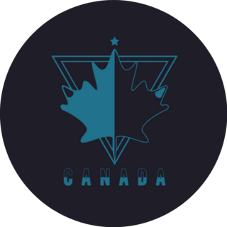 Canada Blue Logo Cannabis Sticker