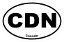 Canada Cdn Oval Sticker