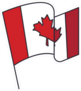 Canada Flag Cartoon Sticker