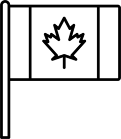 Canada Flag Icon Sticker