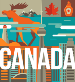 Canada Love Illustration Sticker