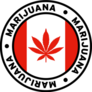 Canada Marijuana Flag Circle Sticker