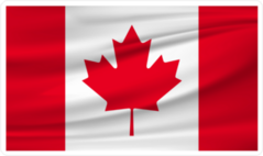Canada National Flag with Ripples Sticker
