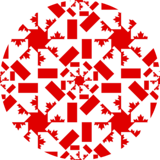 Canada Pattern Traditional Sticker