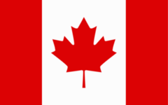 Canada Vector Flag Vector Illustration Sticker