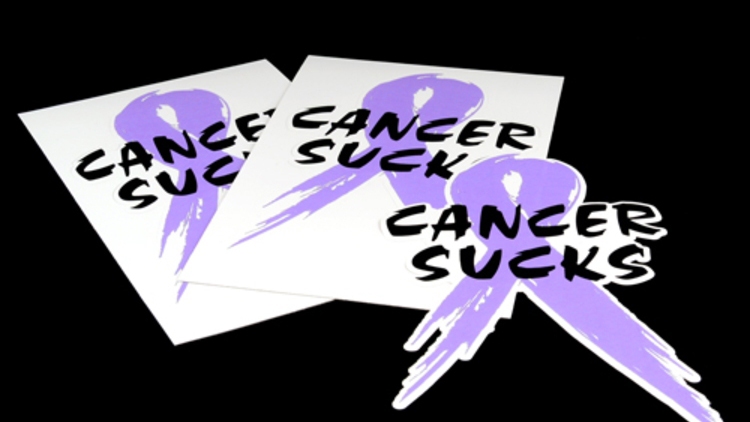 Cancer Sucks Custom Die Cut Stickers